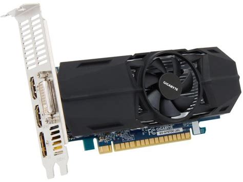 GIGABYTE GeForce GTX 750Ti 2GB LOW PROFILE OC EDITION GV N75TOC 2GL