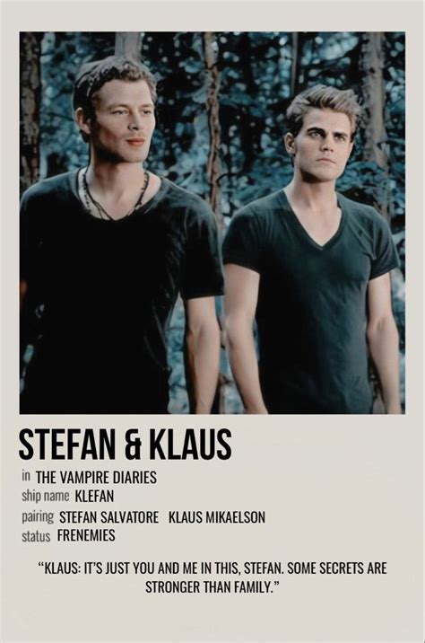 stefan & klaus | Vampire diaries funny, Vampire diaries poster, The vampire diaries characters