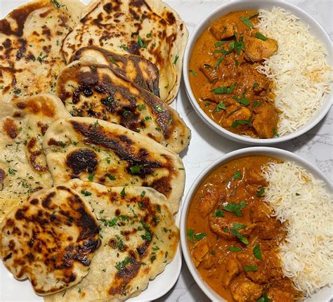 Homemade Butter Chicken W Garlic Butter Naan Bcwgn