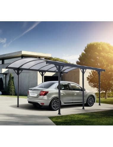 Carport voiture 15 24m² Carport en Aluminium Toit en polycarbonate