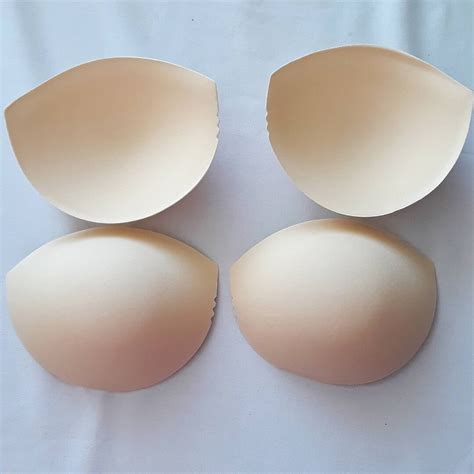 Bikini Cups Bikini Top Nude Tan Color Oval Bikini Pads For Etsy