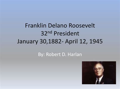 Franklin Delano Roosevelt Ppt Ppt