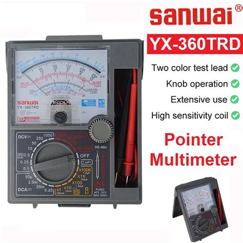 Sanwai Yx 360trd Multimeter Multitester Analog Meter Fuse Diode Protection Dc Ac Test Analogue