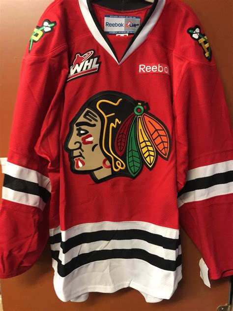 New Reebok Portland Winterhawks Red Game Jersey | SidelineSwap