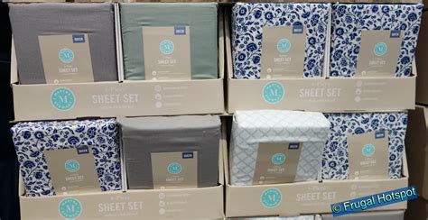 Martha Stewart Cotton Blend 4 Piece Sheet Set Costco Sale