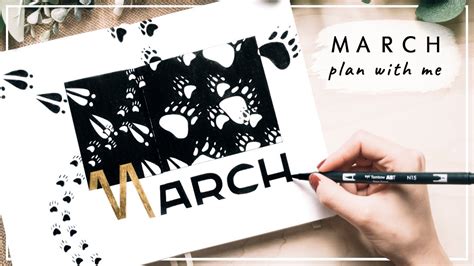 Plan With Me March Bullet Journal Setup Youtube