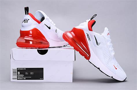 Nike Air Max 270 White Black University Red Sportswearspot