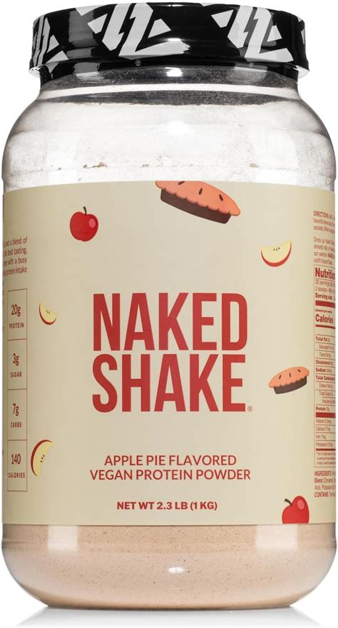Naked Shake Proteína en polvo de tarta de manzana proteína a base de plantas saborizadas de