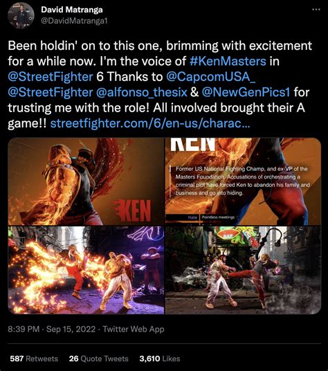 'Street Fighter' Fans Suspect Ken's Voice Actor Reuben Langdon Was ...