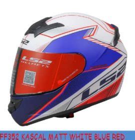 Ls Ff Kascal Matt White Blue Red Full Face Helmet Custom Elements