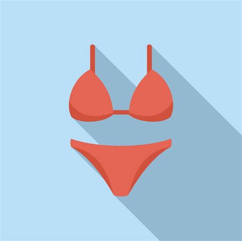 Woman Swimwear Icon Flat Vector Water Park 20266509 Vector Art At Vecteezy