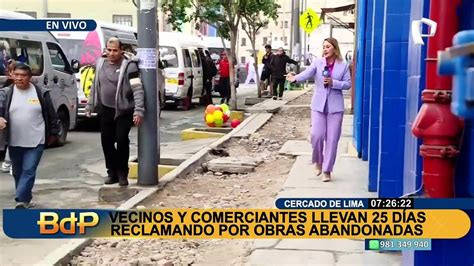 Vecinos Y Comerciantes Llevan D As Reclamando Por Obras Abandonadas