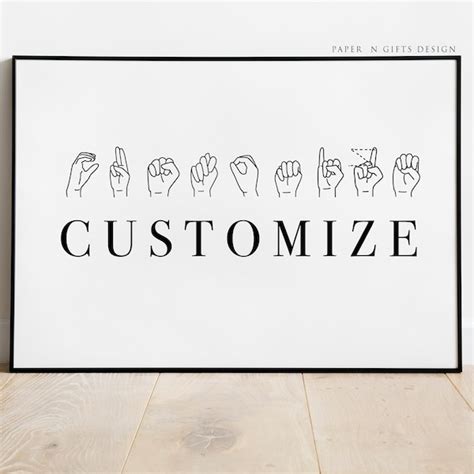 Sign Language Art - Etsy