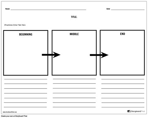 Beginning Middle End Worksheet