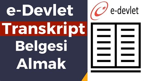 E Devlet Transkr Pt Belges Nasil Alinir Transkript Youtube