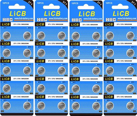 Amazon LiCB 10 Pack SR626SW 377 Watch Battery Long Lasting Leak