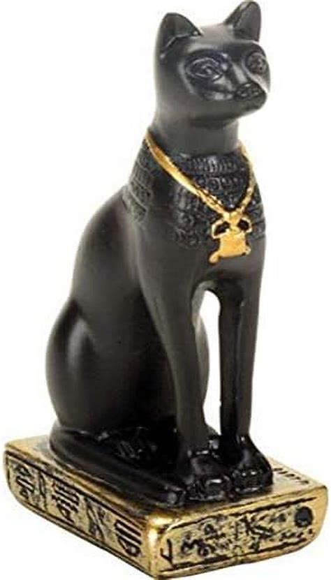 Egypt Inch Egyptian Black Bastet Feline Cat Goddess Statue Walmart