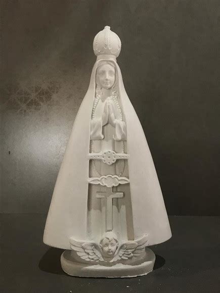 Nossa Senhora Aparecida De Cm Em Gesso Cru Elo