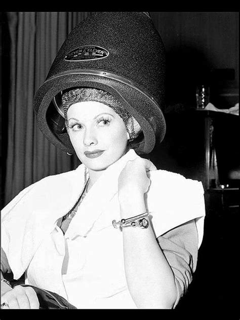 Hood Dryer 1940s Photograph I Love Lucy Lucille Ball I Love Lucy Show