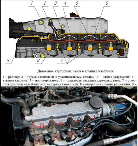 Система вентиляции картерных газов с клапаном EGR, устройство, чистка ...