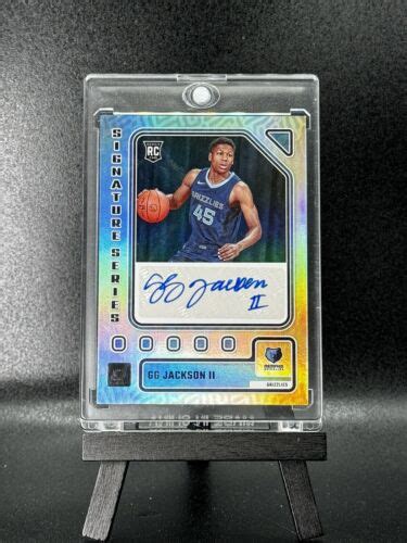 Panini Donruss Gg Jackson Ii Auto Rookie Rc Memphis Grizzlies