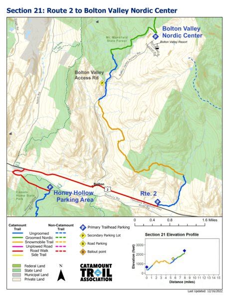 Catamount Trail - Section 21 Map by Catamount Trail Association ...