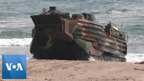 US And South Korea Conduct Amphibious Landing Drills VOA News YouTube