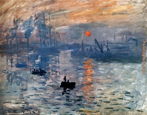 Claude Monet Impression Sunrise painting anysize 50% off - Impression Sunrise painting for sale