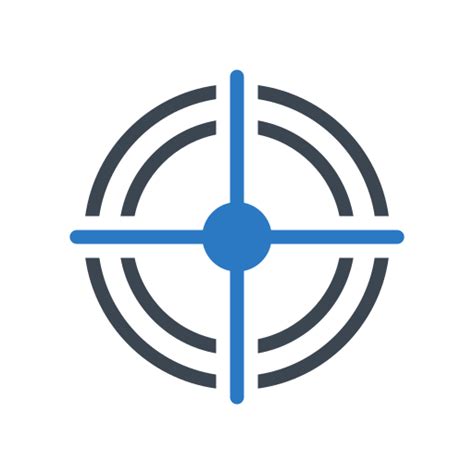 Crosshair Generic Blue Icon