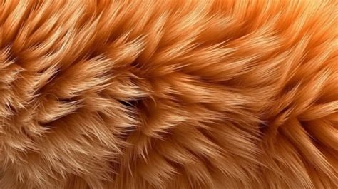 Intense Closeup Of Wolf Or Fox Fur Texture Rendered In 3d Background