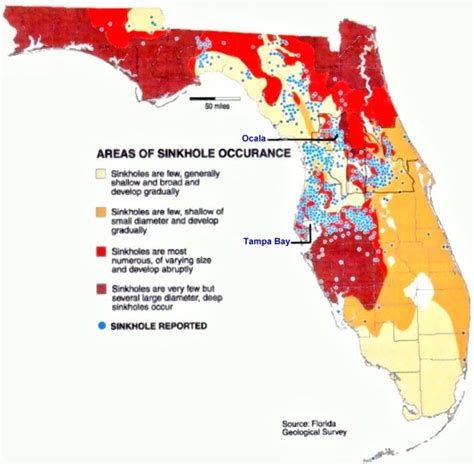 Sinkhole Map In Florida - Draw A Topographic Map
