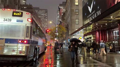 Walking In The Rain 🌧️ New York City 4k ️ ️ Youtube