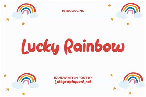 Lucky Rainbow Font By