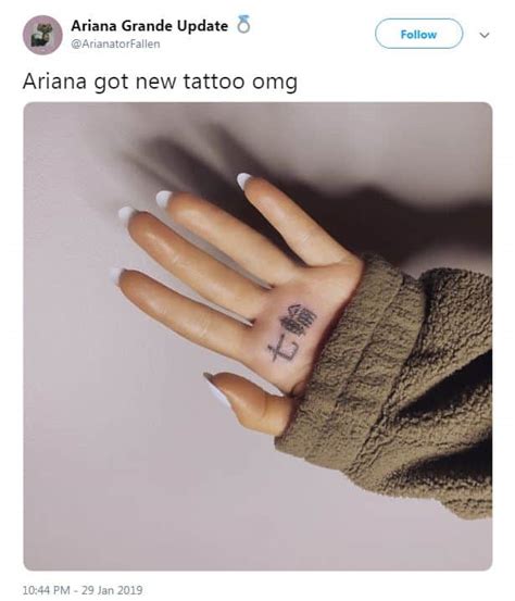 Ariana Grande Gets Grilled Online For Tattoo Mistake Story Kids News