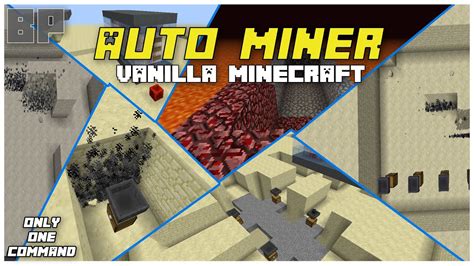 Only One Command Block Auto Miner Mine Blocks Like A Pro Youtube