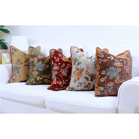 Vintage Design Ornate Floral Tapestry Throw Pillow Cover Decorative