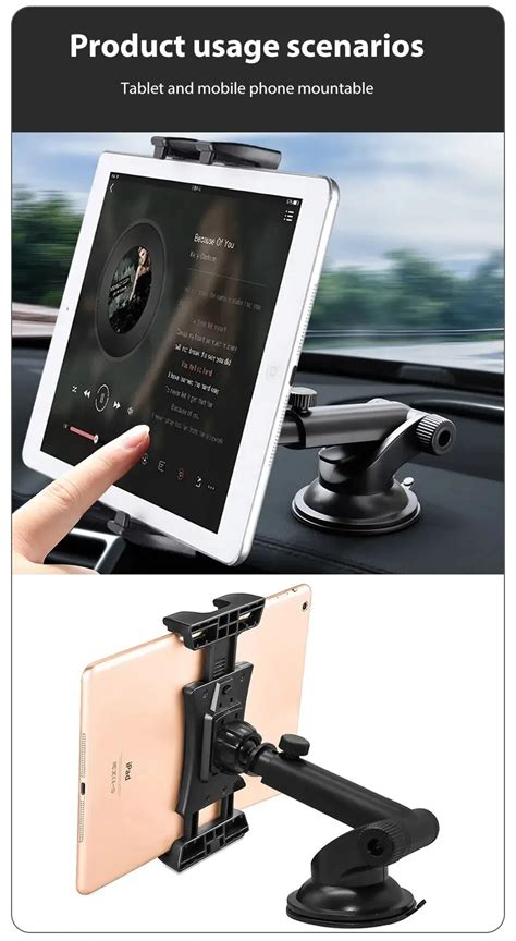 Car Tablet Stand Holder Universal Windshield Mount For Ipad Air