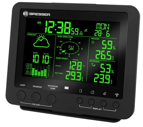 Bresser Wetterstation Wetter Center 5 In 1 Mit 256 Farben Display Und