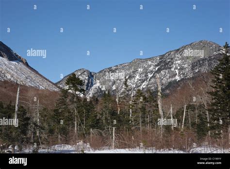 Franconia Notch State Park Eagle Cliff From The Pemi Trail In The