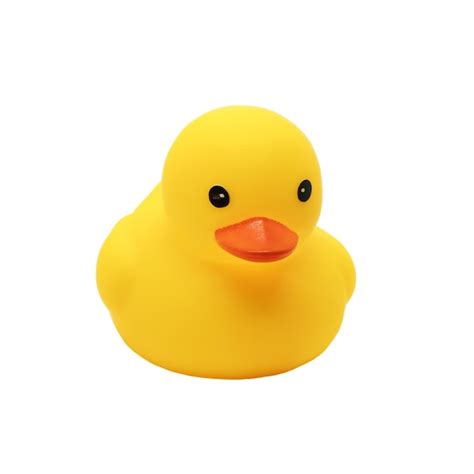 Premium Photo Yellow Duck Toy Isolated On White Background