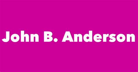 John B. Anderson - Spouse, Children, Birthday & More