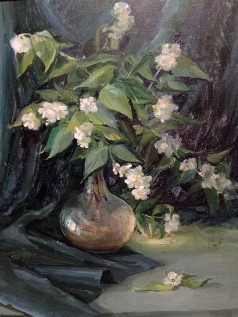 Картина «"Жасмин"» Холст, Масло 1998 г.