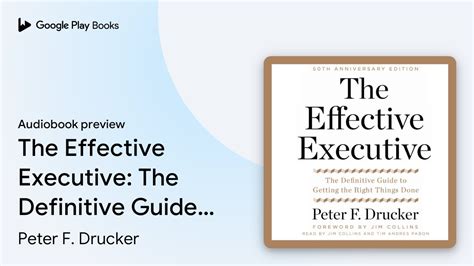 The Effective Executive The Definitive Guide By Peter F Drucker