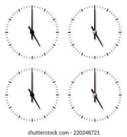 Clock Collection Stock Vector Royalty Free Shutterstock