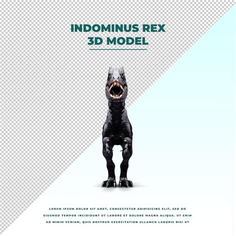 Indominus Rex Archivo Psd Premium