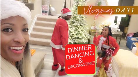 🎁 Vlogmas 2021 Day 1 Dinner Dancing And Tree Trimming It S The 10 Days Til Christmas