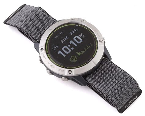 Garmin Enduro Watch Stainless Steel Grey Ultrafit Nylon Strap