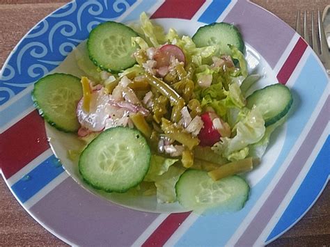 Gemischter Salat Mit Honig Senf Dressing Von Ksteffan Chefkoch