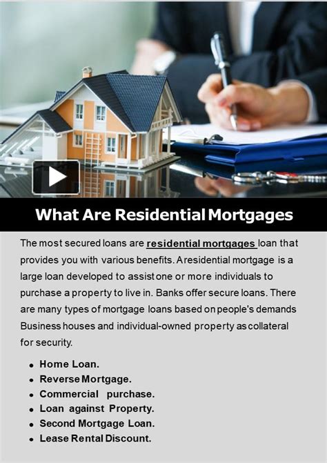 Ppt What Are Residential Mortgages Powerpoint Presentation Free To