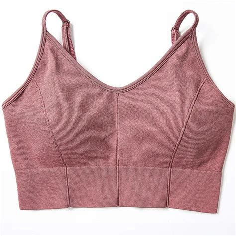 Colorvalue Adjustable Spaghetti Strap Yoga Fitness Bras Women Seamless